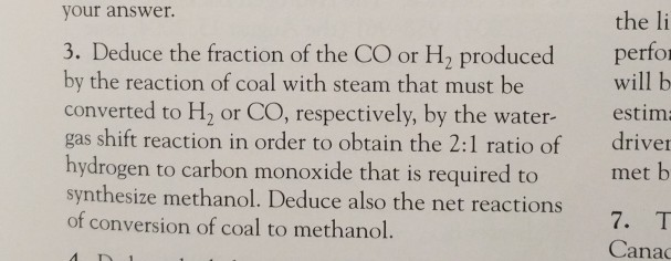 Solved Deduce The Balanced Reaction In Which Synthe Sis Chegg