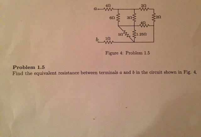 Solved Find The Equivalent Resistance Between Terminals A 1067