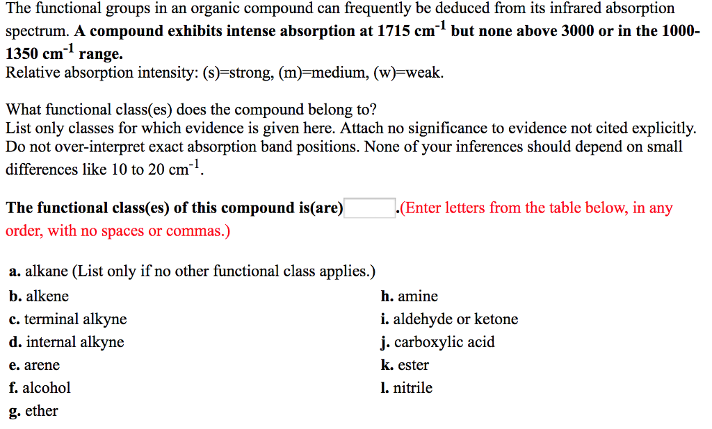 Solved The Functional Groups In An Organic Compound Can Chegg