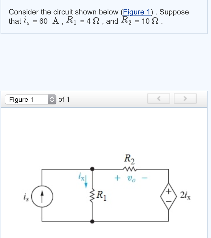 Solved Use Ohm S And Kirchhoff S Laws To Find Voltage Vo Chegg