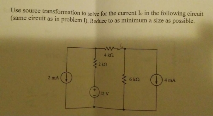 Solved Use Source Transformation To Solve For The Current Chegg