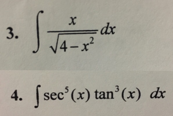 Solved Evaluate Integrals Integral X Squareroot 4 X 2 Dx Chegg