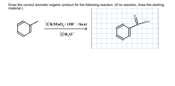 Draw The Correct Aromatic Organic Product For The ... | Chegg.com