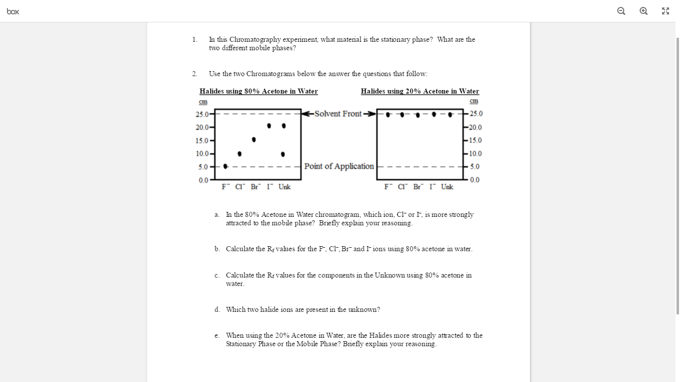Gas chromatography questions picture