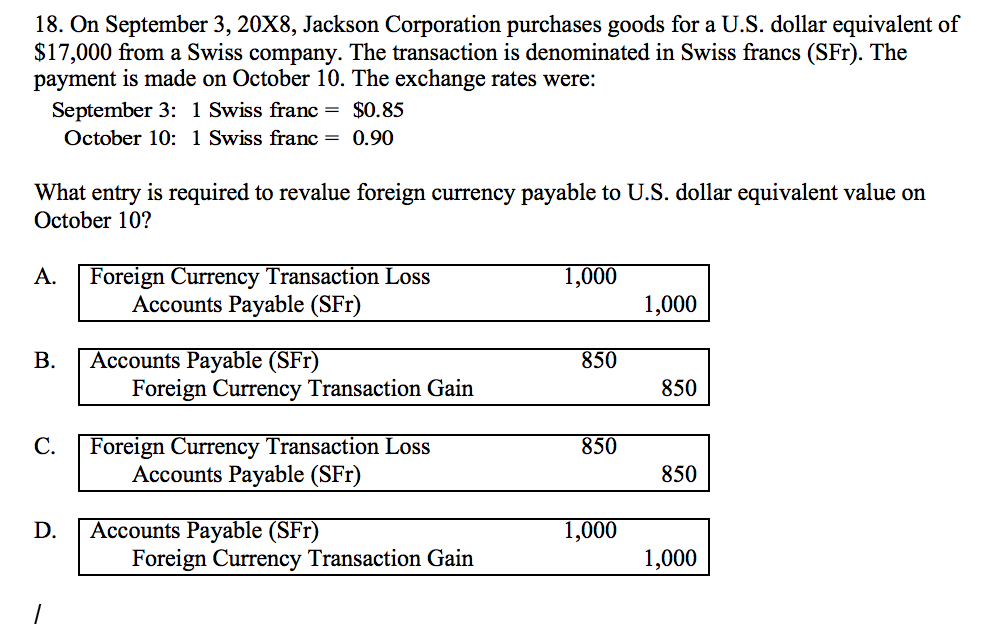 Solved 18. On September 3, 20X8, Jackson Corporation | Chegg.com