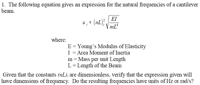 Natural Frequency Cantilever Beam Equation New Images Beam Hot Sex