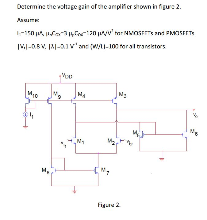 Solved Determine The Voltage Gain Of The Amplifier Shown In Chegg