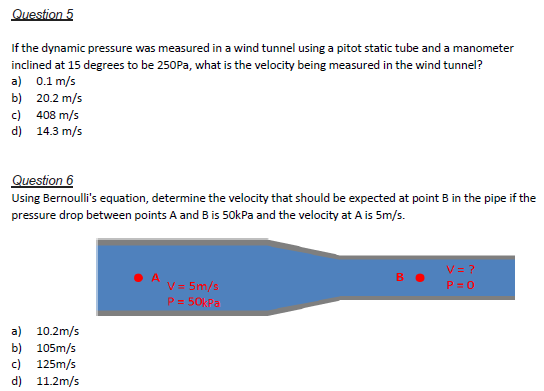 how to calculate velocity using a pitot tube