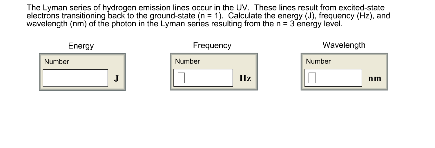 What is the Lyman series?