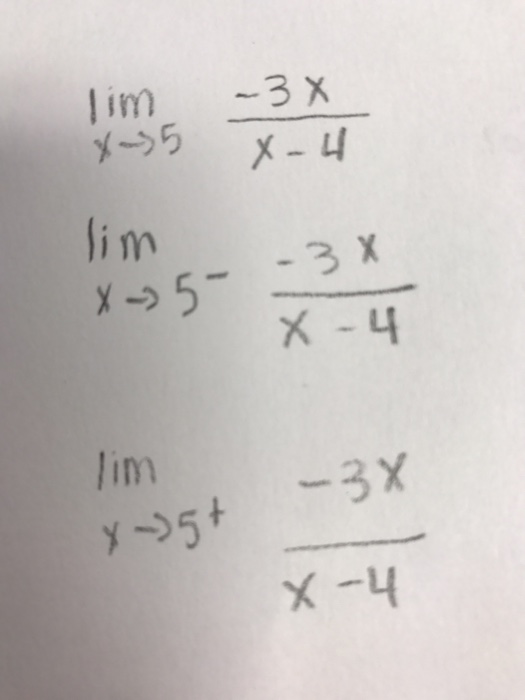 Solved Find The Following Limits Lim X Rightarrow 5 3 Chegg