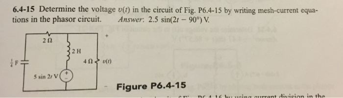 Solved Determine The Voltage Upsilon T In The Circuit Of Chegg