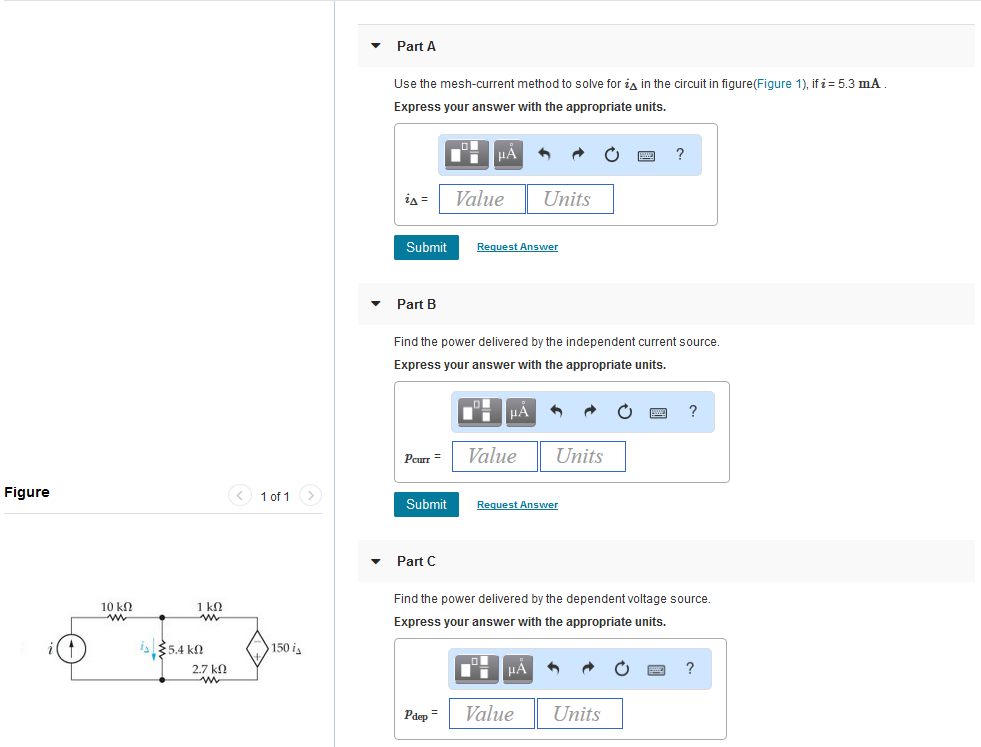 Solved Part A Use The Mesh Current Method To Solve For In Chegg