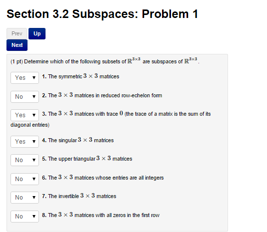 Solved Determine Which Of The Following Subsets R X Are Chegg