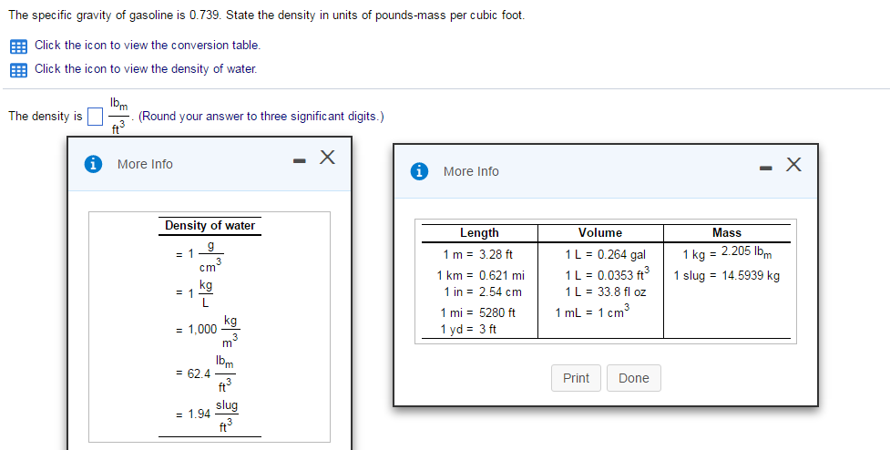 Gravity in pounds per square foot hotsell