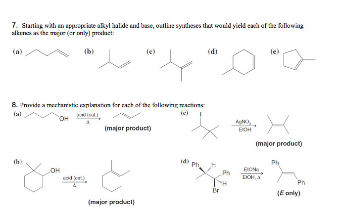 Solved 6 Write Structural Formulas For All The Products Chegg