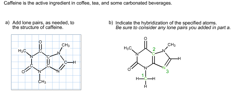 sigma bonds in caffeine