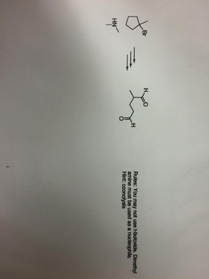 Solved Show How You Would Synthesize The Following Compound Chegg