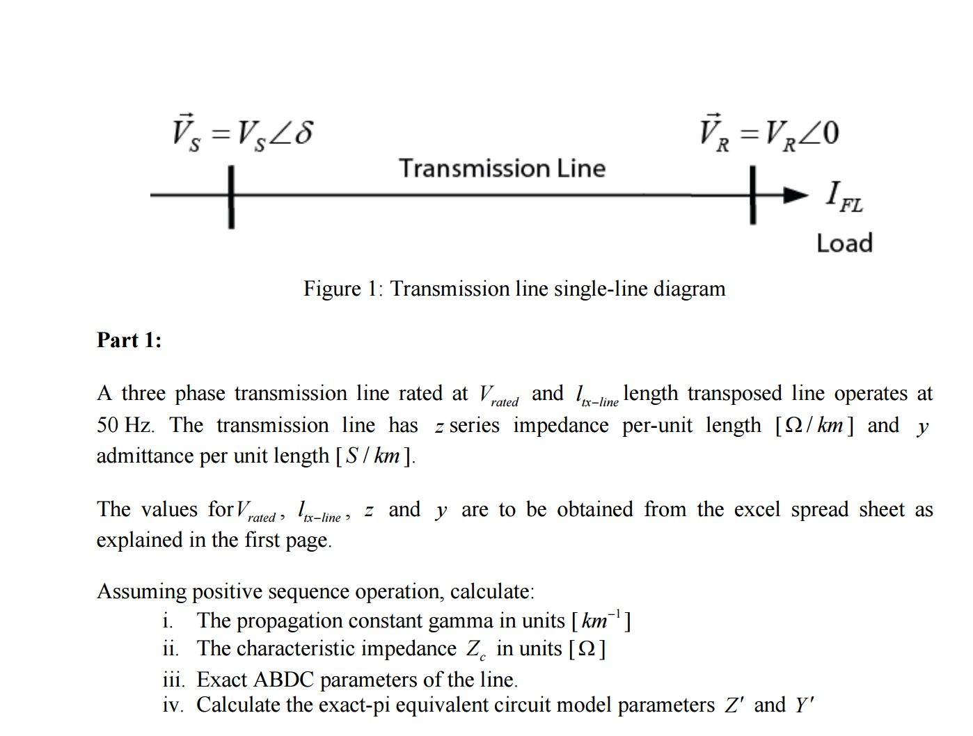 Solved A Three Phase Transmission Line Rated At V Rated And Chegg