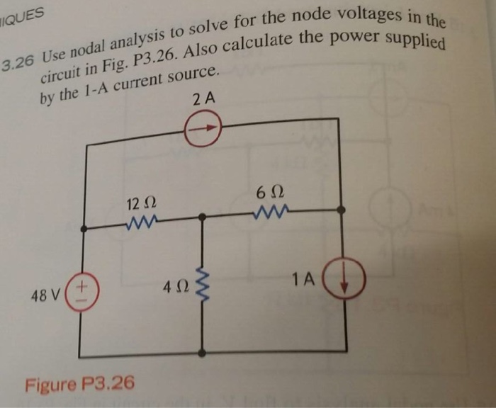 Solved Use Nodal Analysis To Solve For The Node Voltages In Chegg