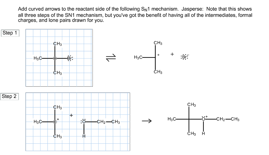 Solved Add Curved Arrows To The Reactant Side Of The Foll Chegg