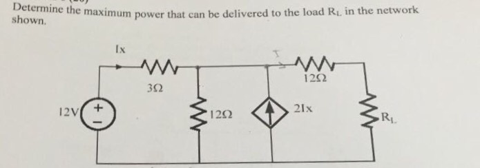 Solved Determine The Maximum Power That Can Be Delivered To Chegg