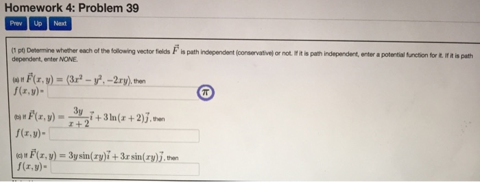 Solved Determine Whether Each Of The Following Vector Fields Chegg