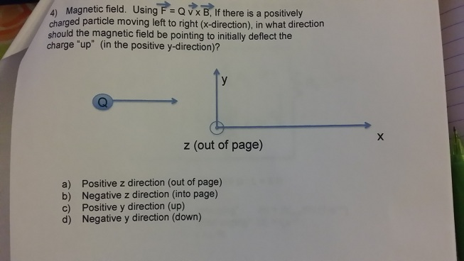 Solved Using F Qv X B Vector Form If There Is A Chegg