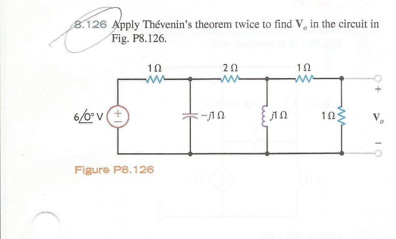 Solved Apply Thevenin S Theorem Twice To Find V 0 In The Chegg