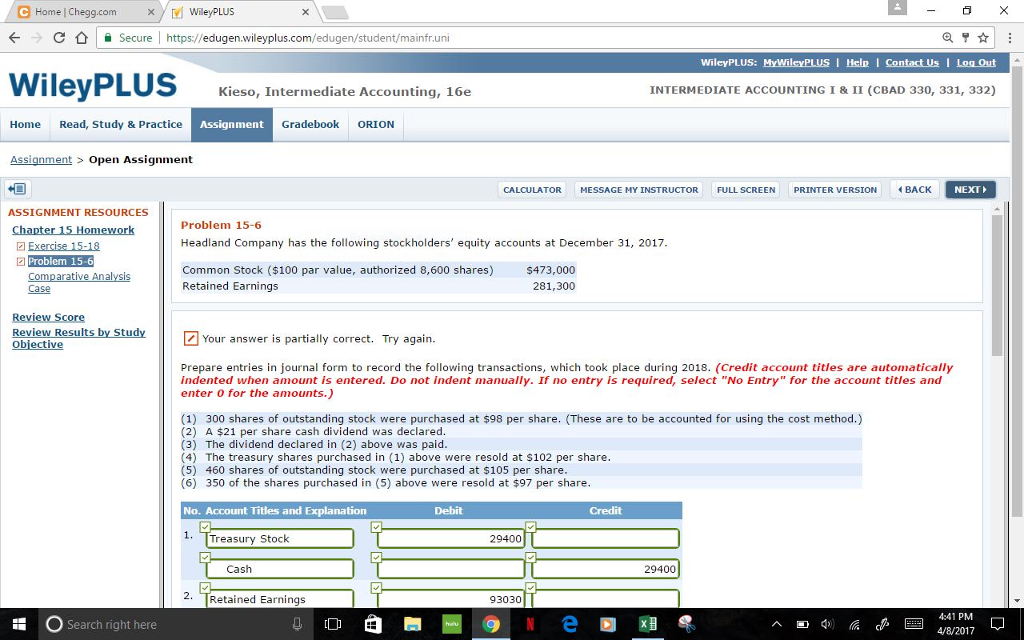 answers to wileyplus accounting homework chapter 8