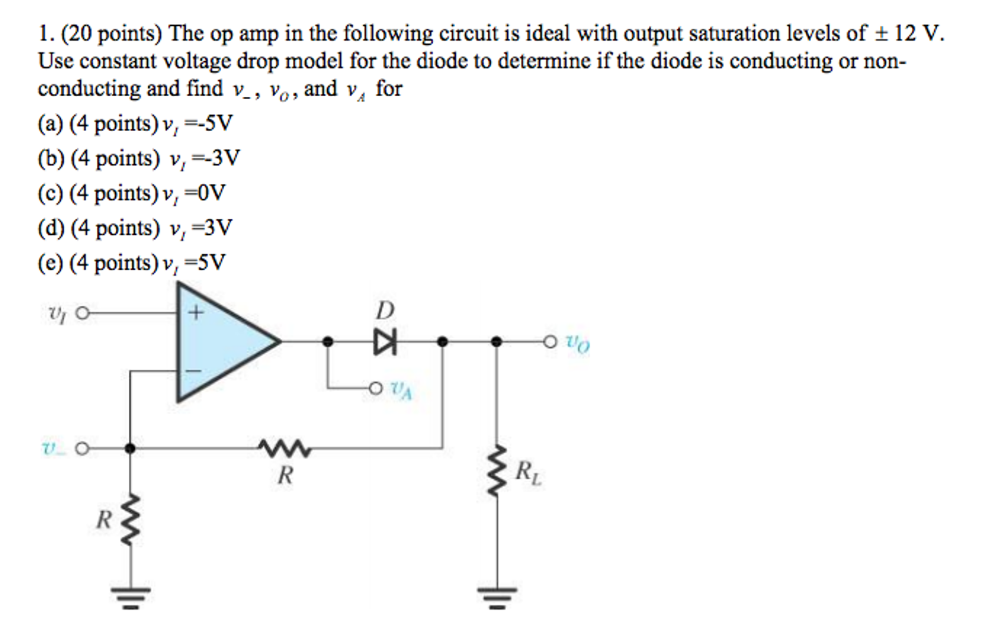 Solved The Op In The Following Circuit Is Ideal With Chegg