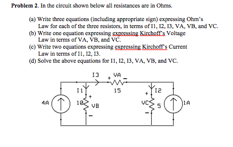 Solved In The Circuit Shown Below All Resistances Are In Chegg