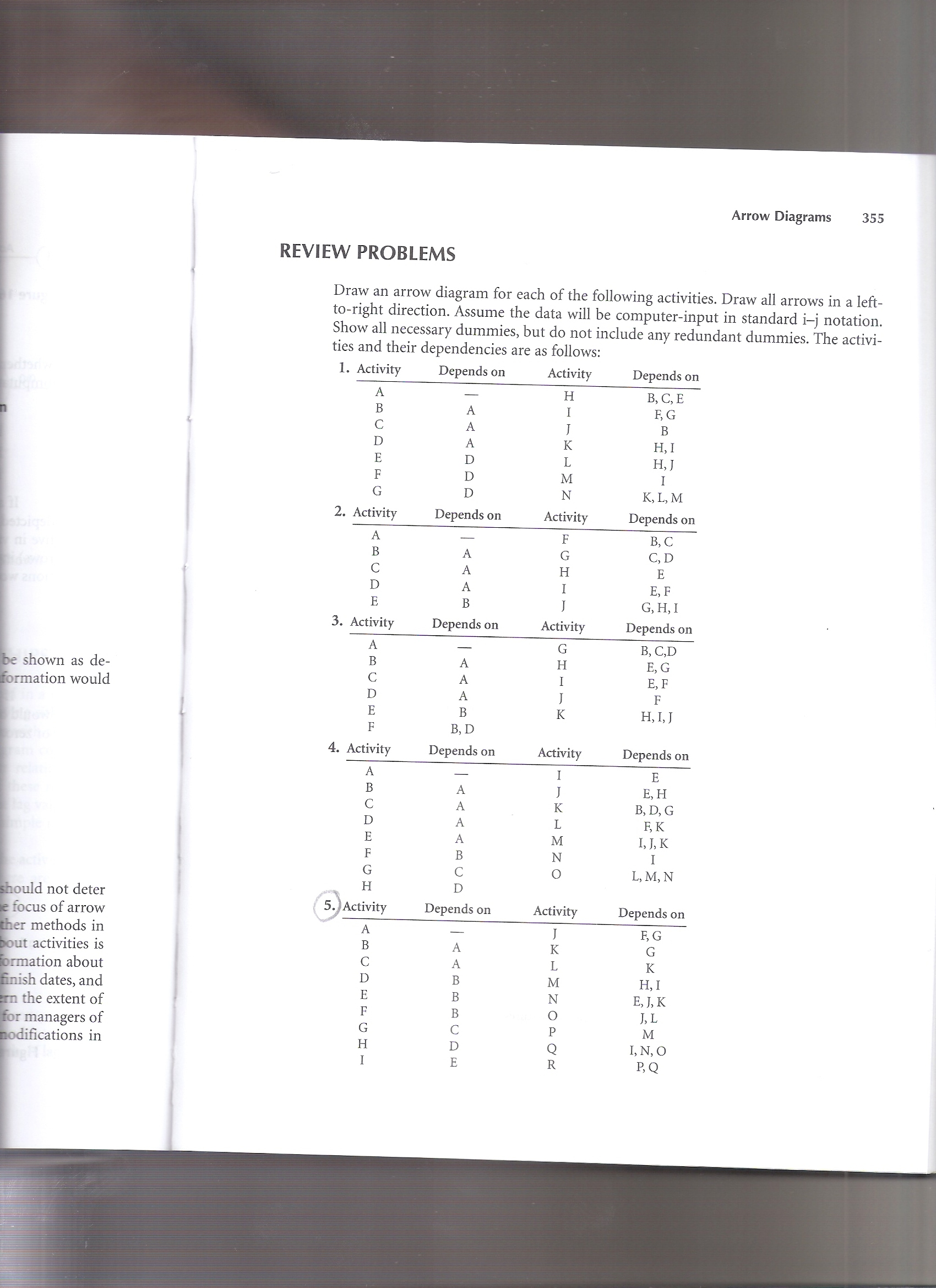 Solved: Draw An Arrow Diagram For Each Of The Following Ac... | Chegg.com