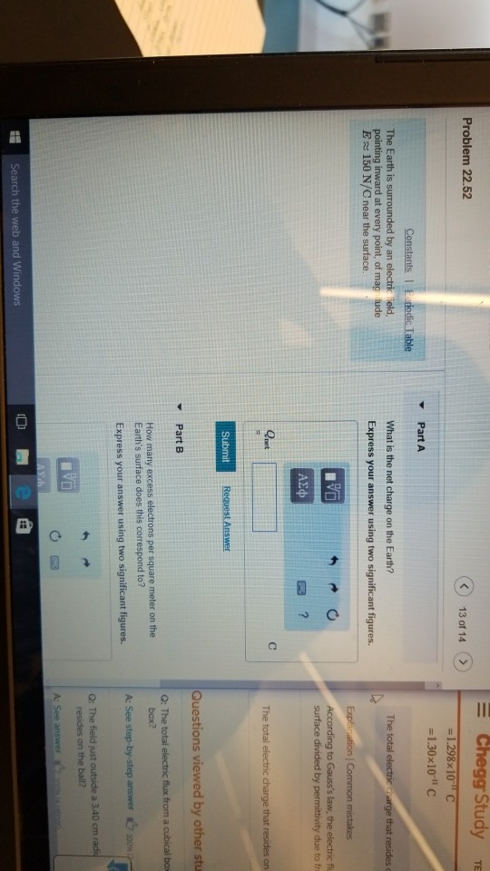 Solved Constants I Periodic Table Part A The Field Just Chegg