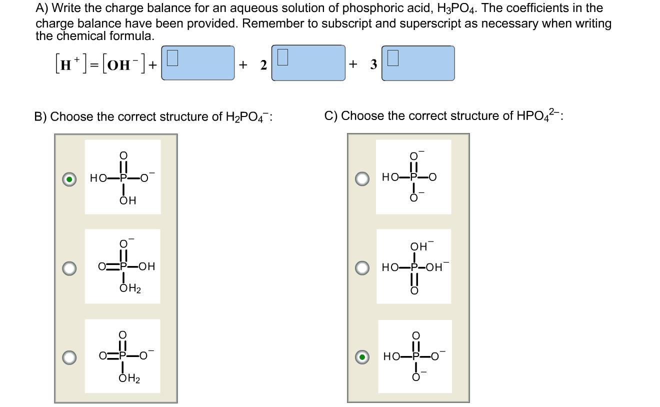 Solved: A) Write The Charge Balance For An Aqueous Solutio... | Chegg.com