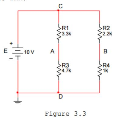 Solved For Figure 3 3 Calculate The Voltages Of VAD VBC Chegg