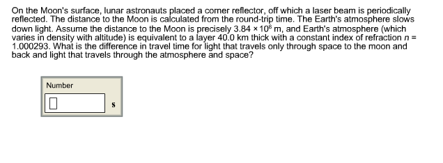 On The Moon S Surface Lunar Astronauts Placed A Chegg 