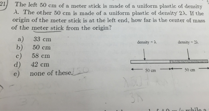 White Plastic Meter Stick