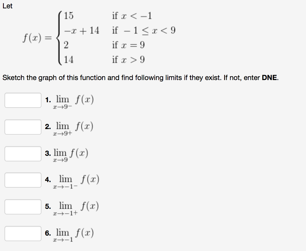 Solved Sketch The Graph Of This Function And Find Followi