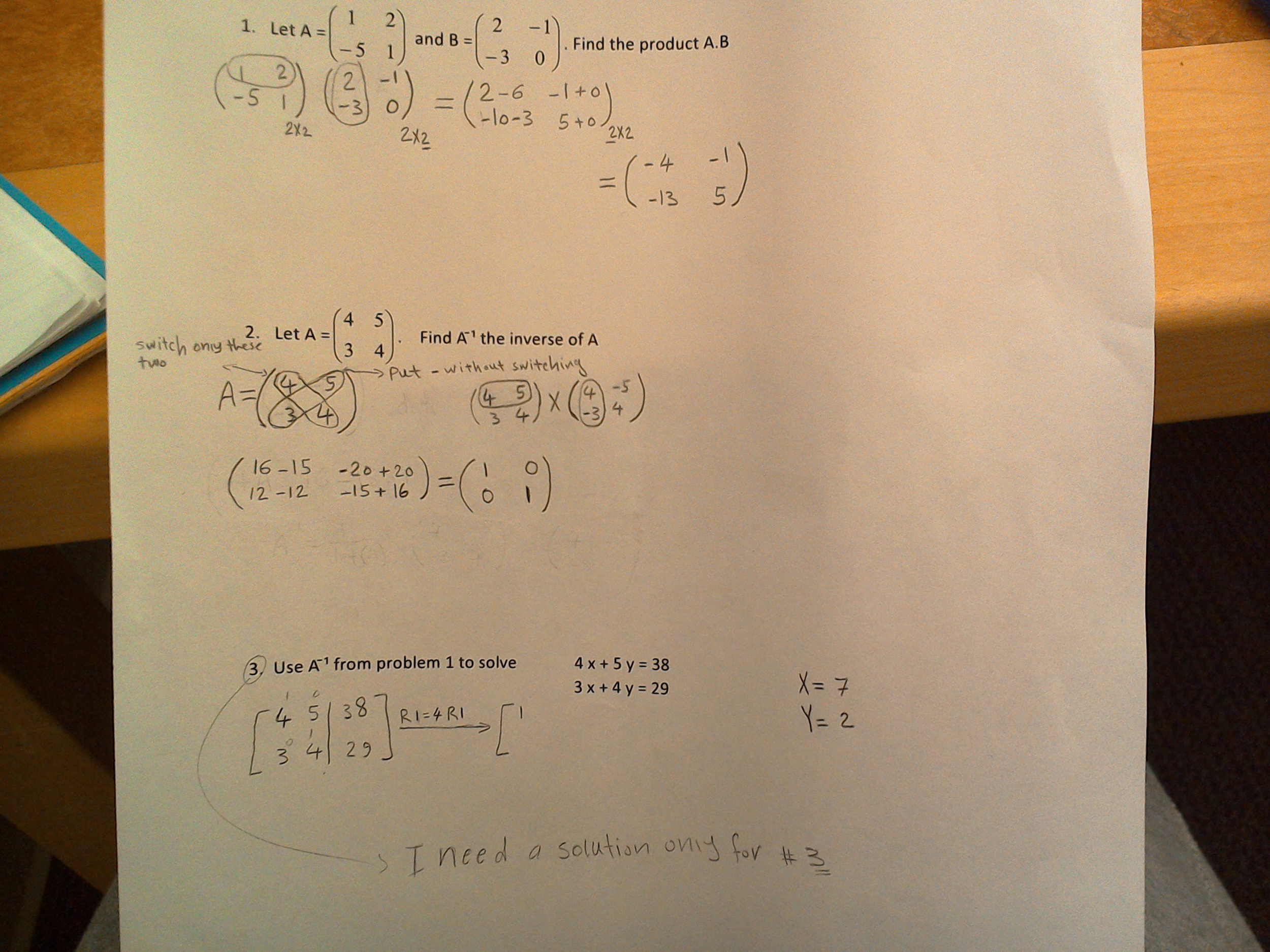 Solved Let A 1 2 5 1 And B 2 1 3 0 Find The Chegg Com