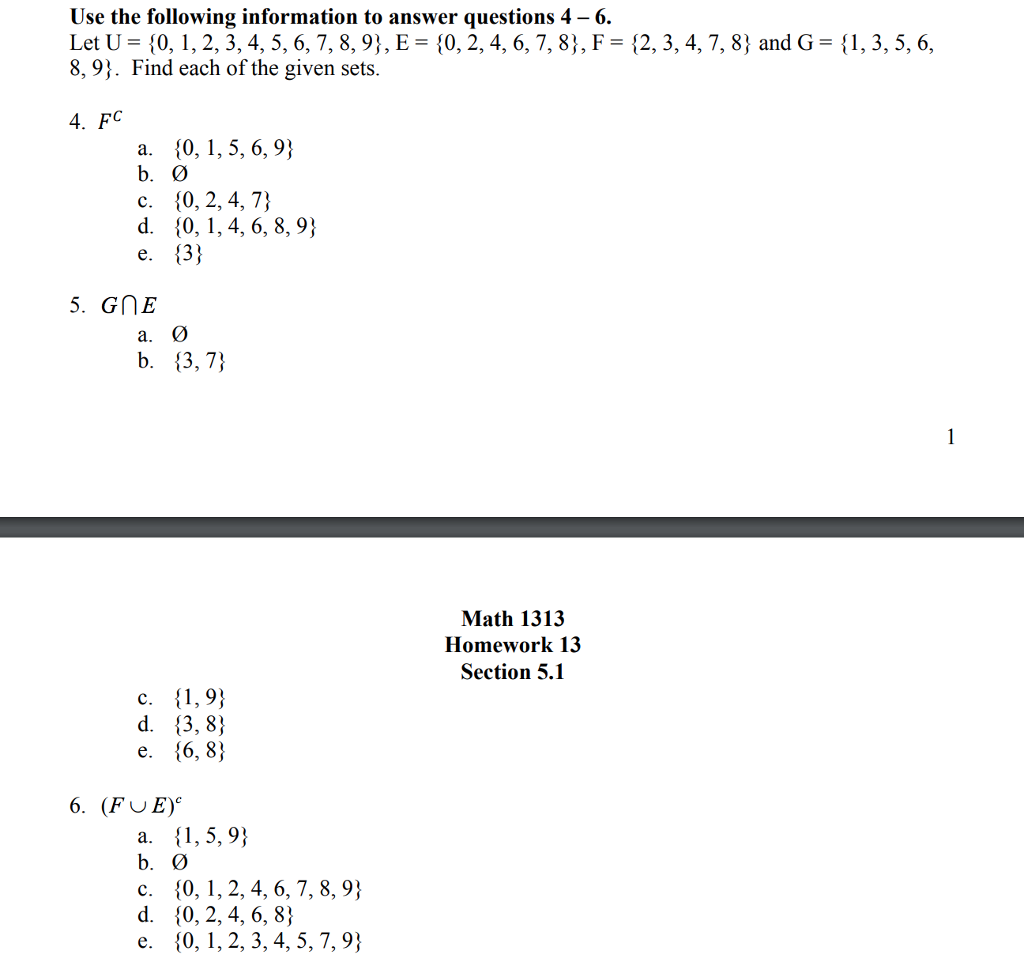 Solved Use The Following Information To Answer Questions Chegg Com