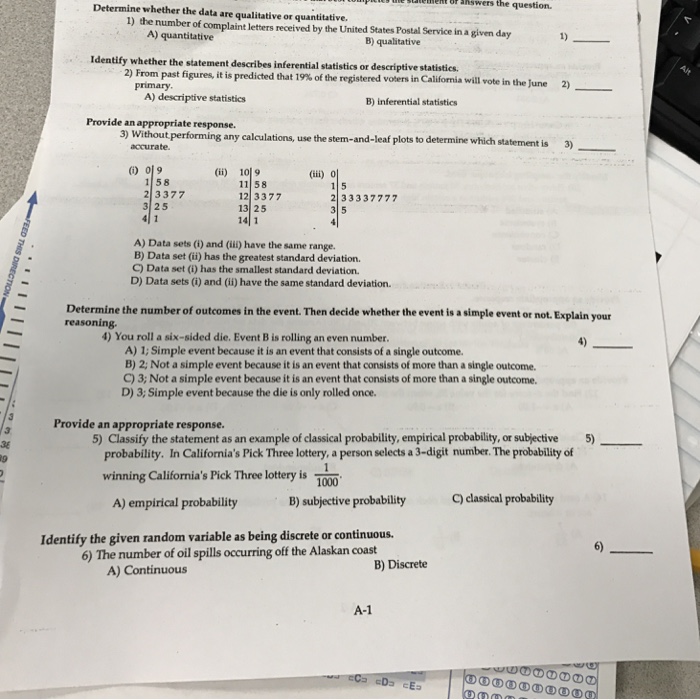 Data ... Qualitative The Are Whether Solved: Quan Or Determine