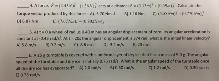 Solved A Force F Bar 2 45n I Cap 1 36n J Cap Acts Chegg Com