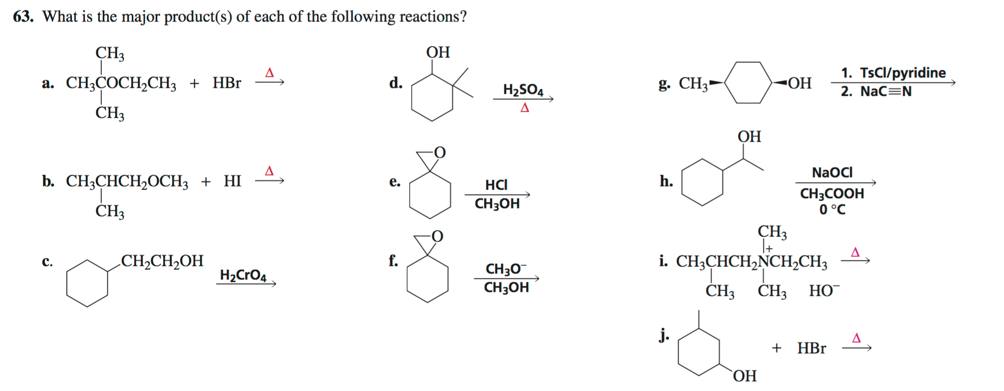 Oh в х. Ch(ch3)-Ch(ch3)-Ch(ch3)+hbr. Ch3-ch3-ch3-Oh. (Ch3)2choh+hbr. Ch3ch2oh+hbr.