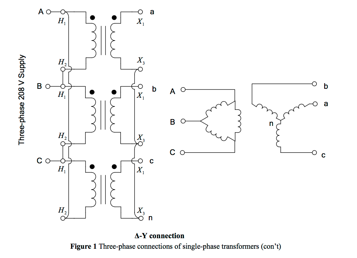 Solved THREE PHASE TRANSFORMERS CONNECTIONS Questions 1)