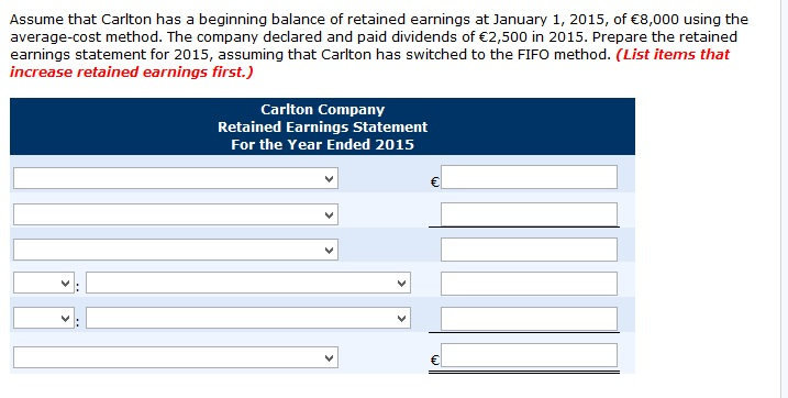 Question & Answer: Exercise 22-5 Presented below are income statements prepared on an average-cost and FIFO basis for Carlton Company, whic..... 1