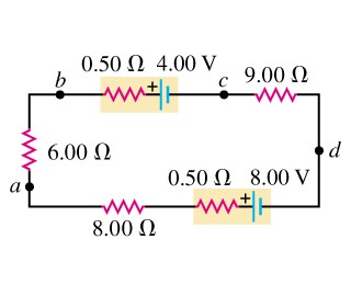 Solved 1. A What is the potential difference Vad in | Chegg.com