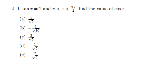Tan pi/2 - Find Value of Tan pi/2