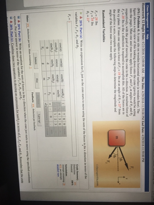 Homework due at 12 am 08 picture