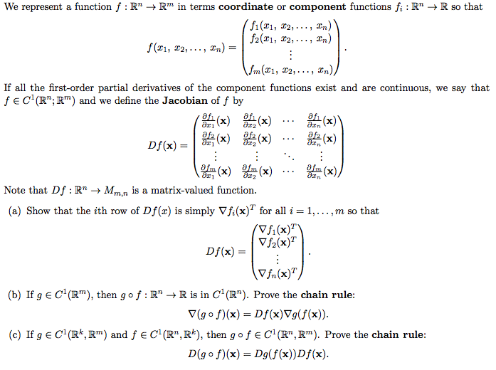 Solved We Represent A Function F Rn Rm In Terms Coord Chegg Com