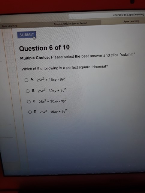 Solved Courses-Prd Apexlearning Apex Course Activity Scores | Chegg.com
